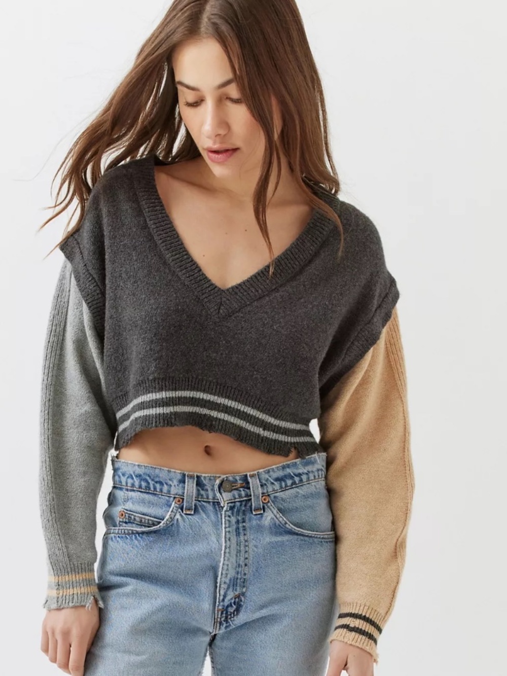 Urban Outfitters BDG Drew Colorblock Pullover Sweater